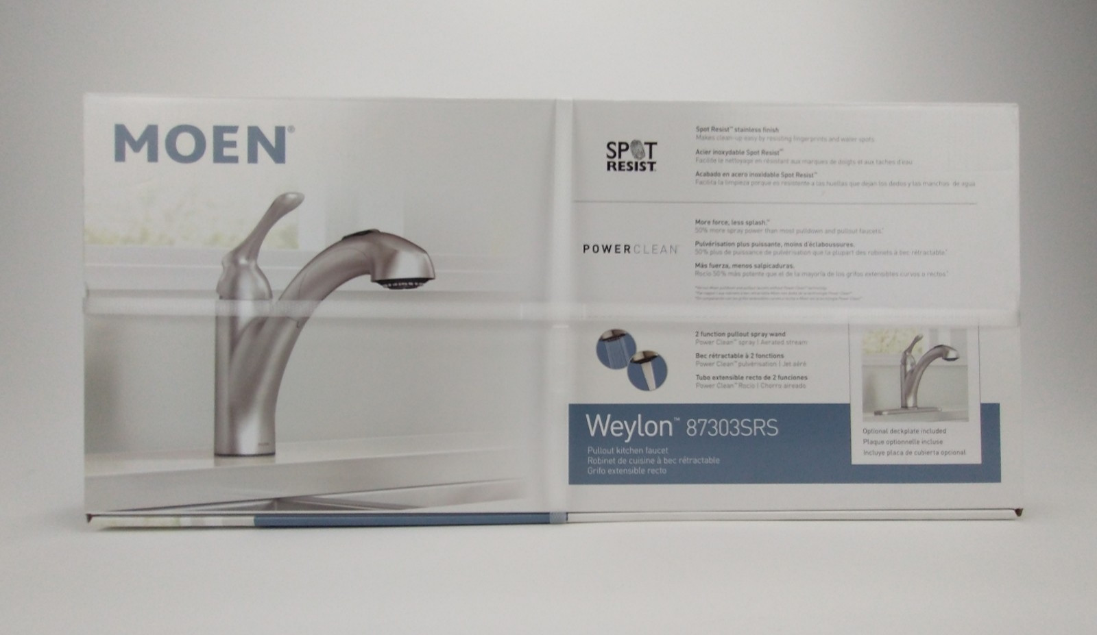 Brand New Moen Weylon 87303SRS Pullout Kitchen Faucet - Sealed