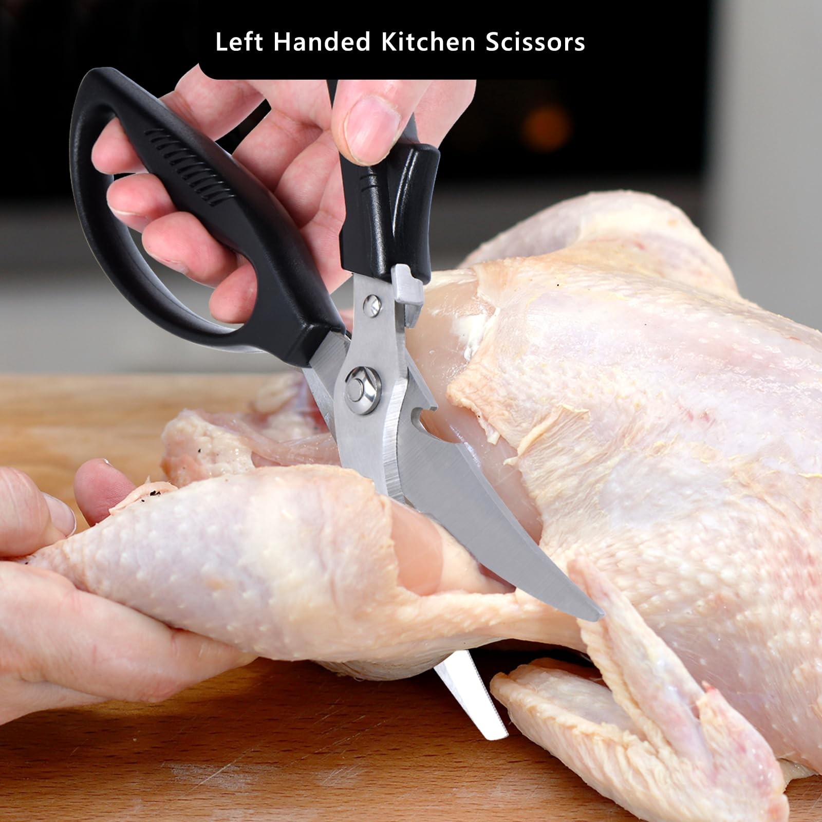 Left Handed Kitchen Scissors Lefty Poultry Shears Tools Utensils