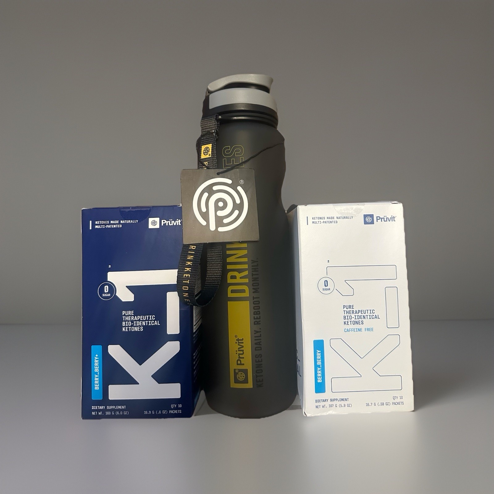 K1 Pruvit Ketones BERRY_BERRY Charged/Caffeine Free. 20PK/FREE BOTTLE EXP:2027