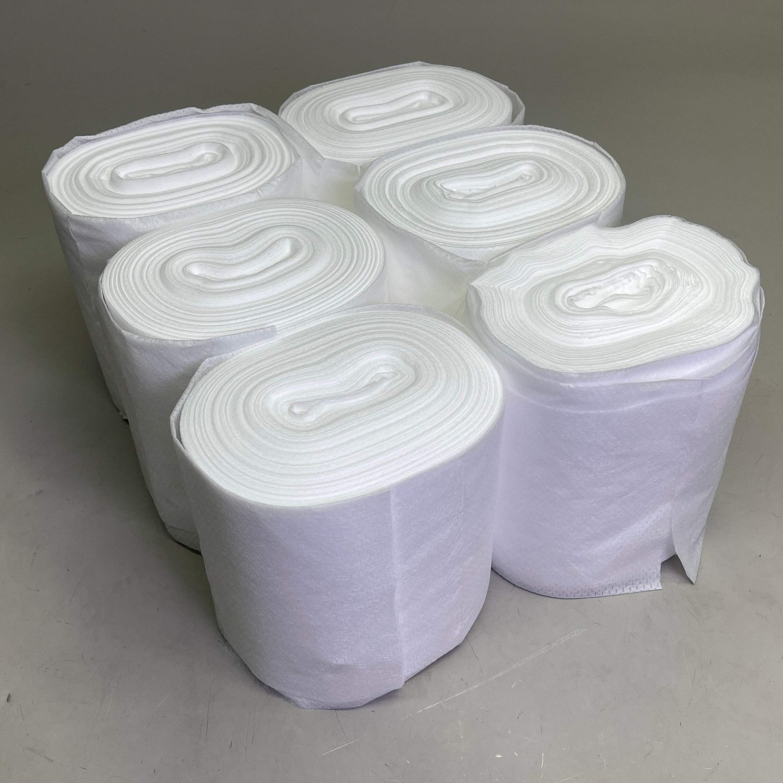 MEDLINE (6 ROLLS, 110 Wipes/Roll) Dry Disposable Cleaning Wipes 12”x 12” White E