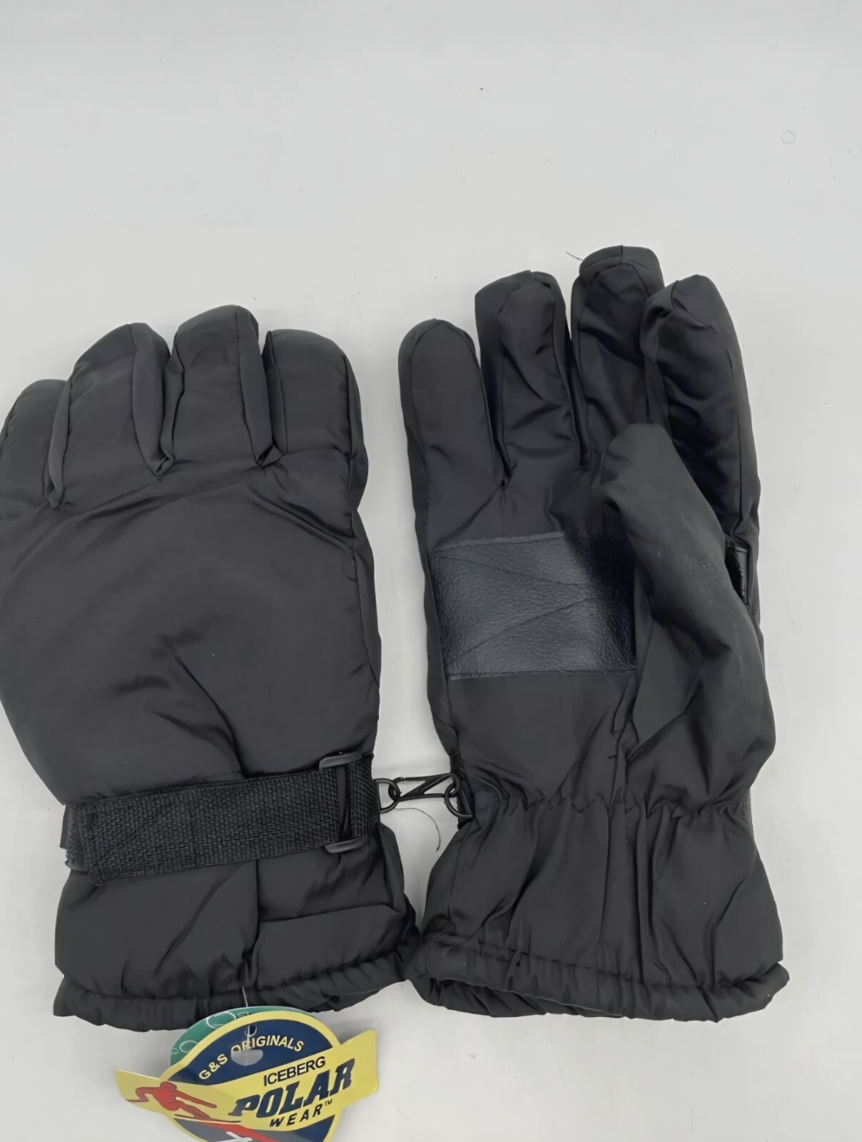 NEW Iceberg Polar Wear Men’s Black Water Repellent Gloves Size L/XL