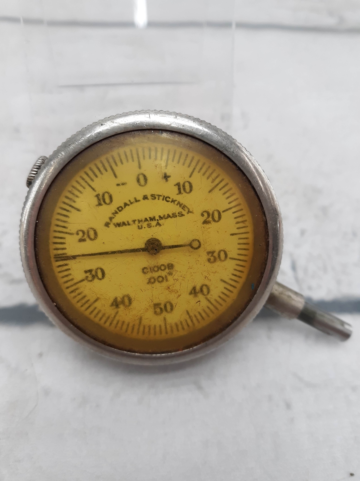 Vintage Randall & Stickney Dial Indicator .001 C100B USA Waltham