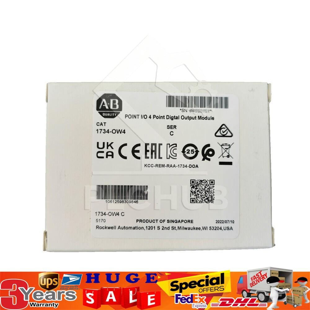 New AB 1734-OW4 Point I/O 4 Point Digital Output Module 1734OW4 In US Free Tax
