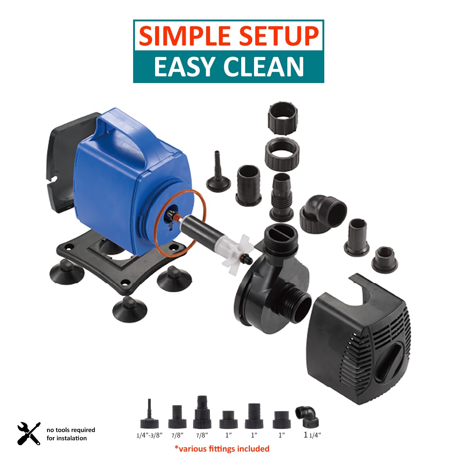 Amphibious water pump 920 GPH 1pc.