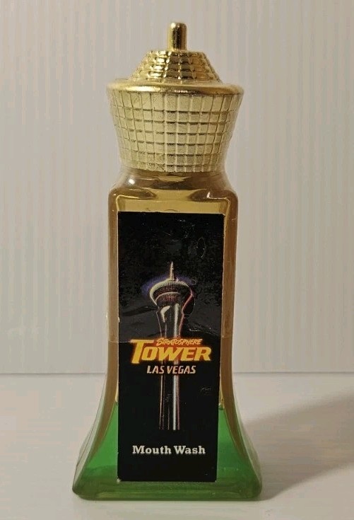 Stratosphere Tower Casino Las Vegas Hotel Room Mouth Wash Bottle