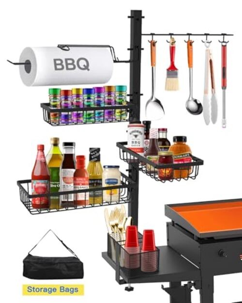 Griddle Caddy Organizer for Blackstone Griddle Accessories, BBQ Grill Picnic