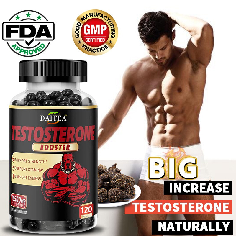 Male Testosteron Supplement - Contains Ginsen, Maca, Saw Palmetto 120 Capsules