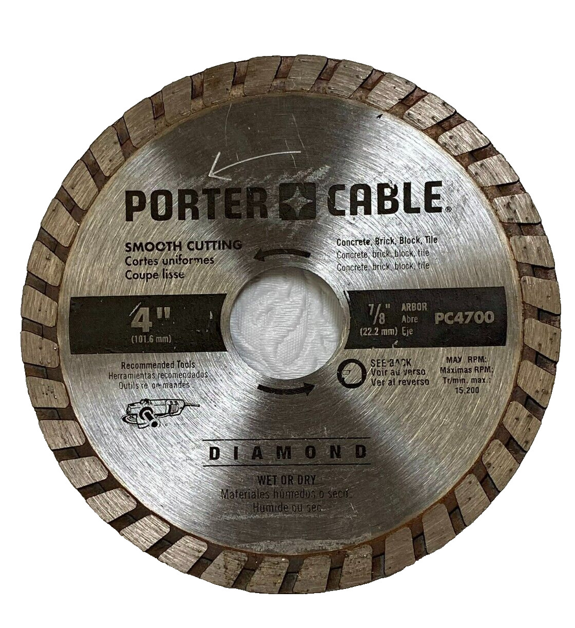 PORTER-CABLE PC4700 4" Diamond Blade - New, no Package
