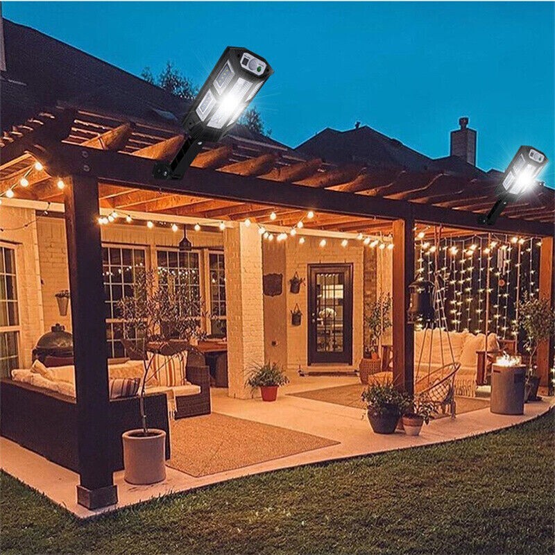 2PCS 99000000LM LED Solar Wall Light Commercial Dusk To Dawn Outdoor Street Lamp