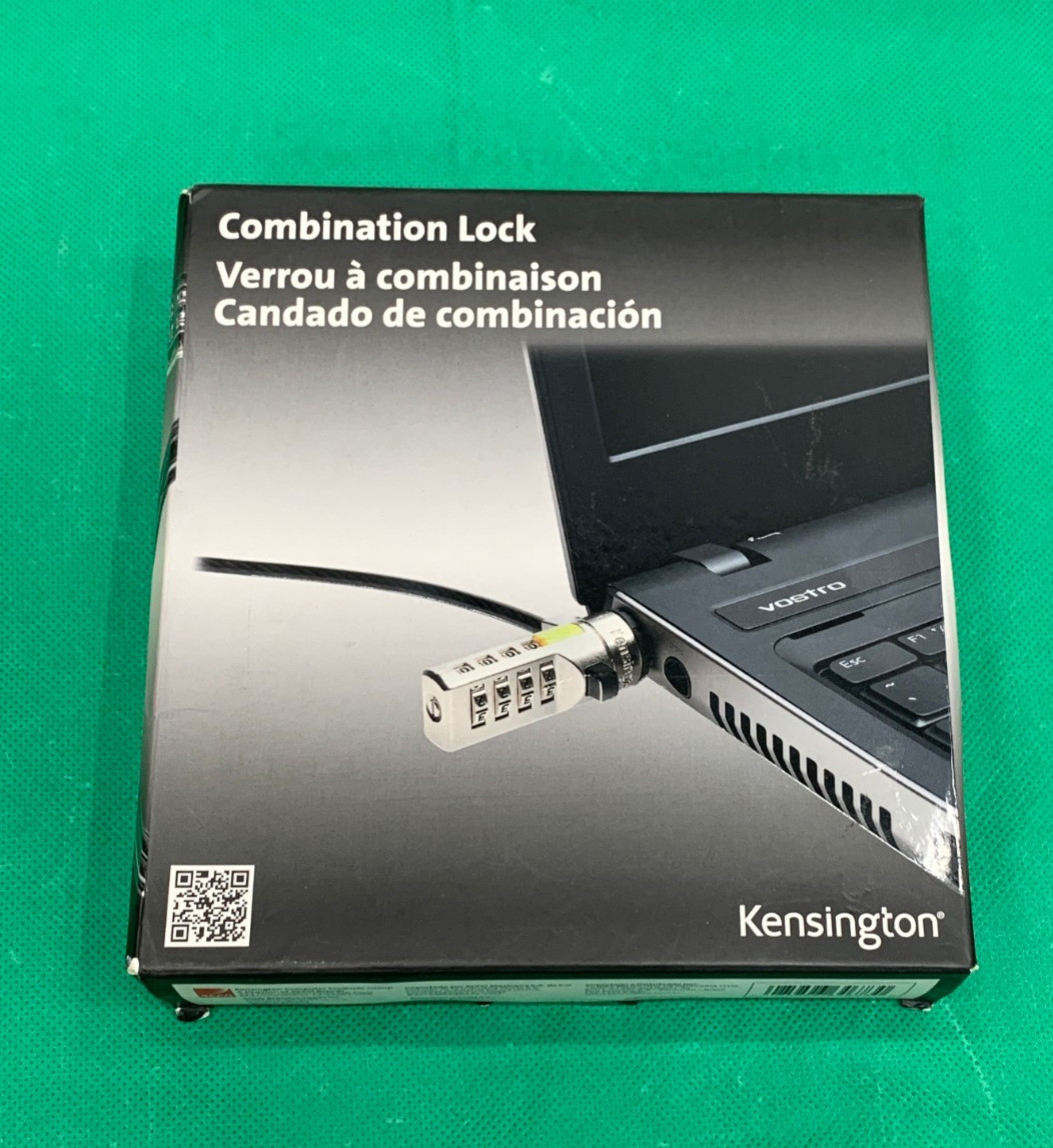 Kensington K64673AM Combination Laptop Standard Lock, 6 Foot Cable T-Bar