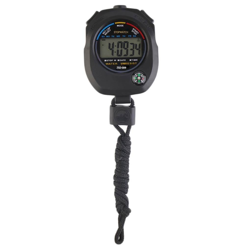 6 Pack Digital Stopwatch Sports Timer Professional Electronic Handheld Timer