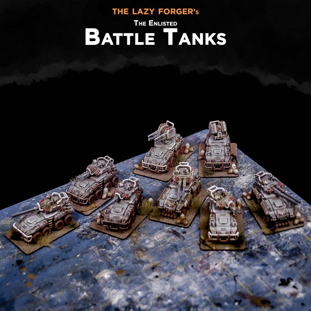 2 Player set - 6mm - The Enlisted vs The Tech - Infantry - Epic - Resin