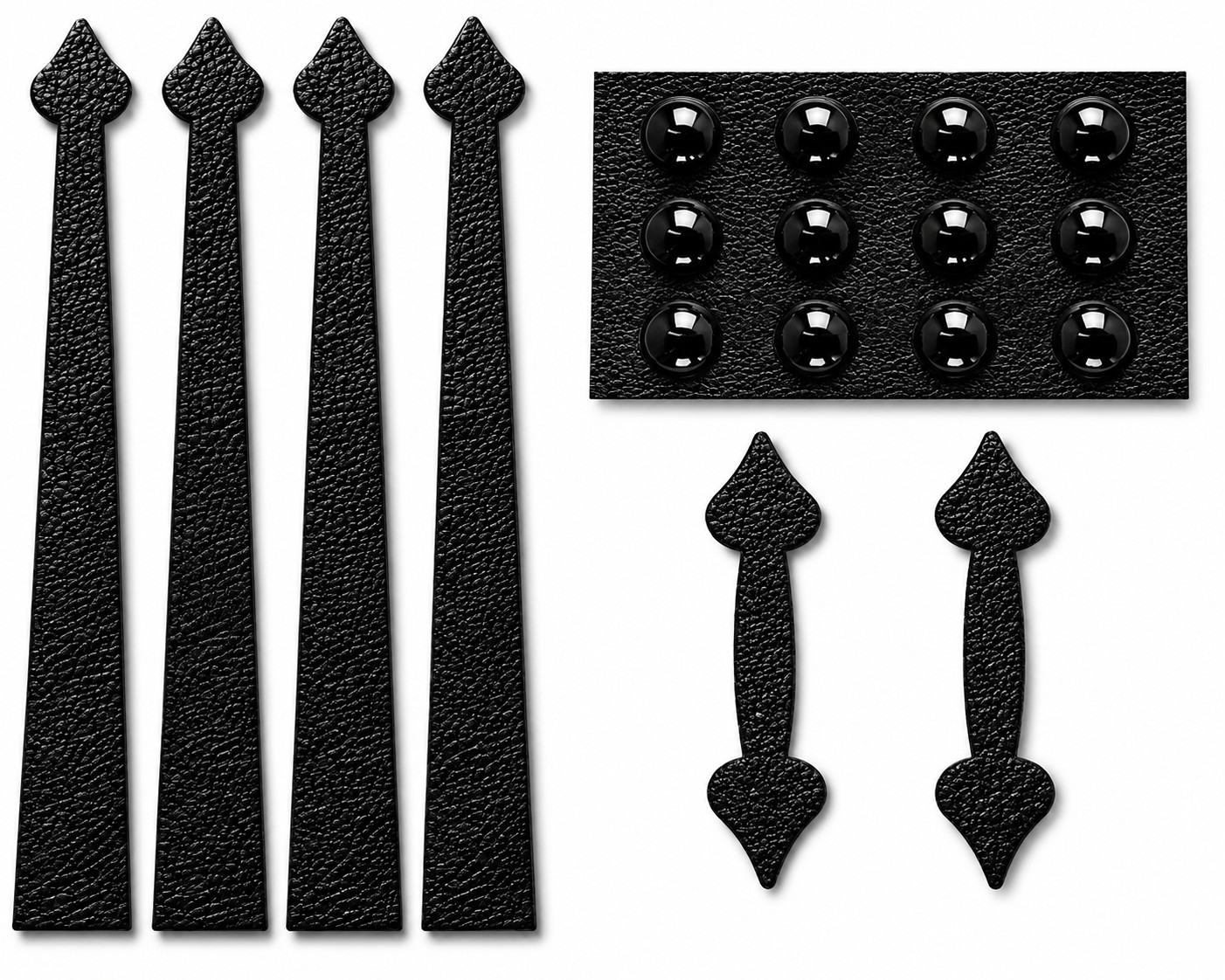 Magnetic Decorative Garage Door Carriage House Strap Hinges 24" with Handle