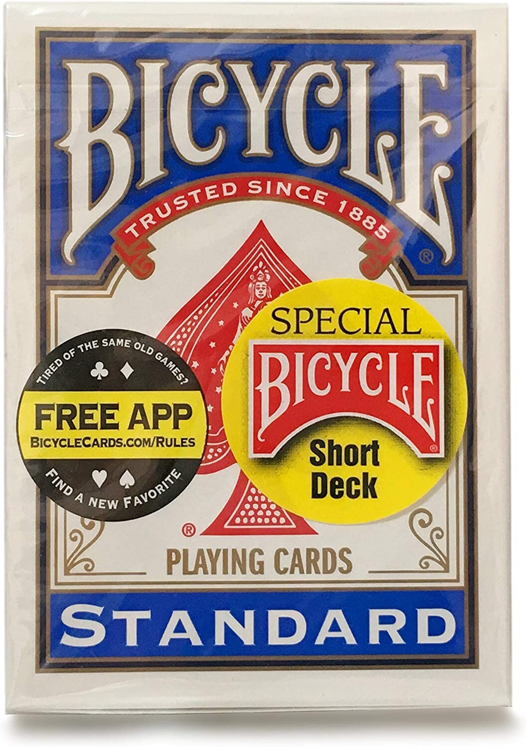 Bicycle SHORT DECK BLUE Playing Cards Make your own Svengali Magic Tricks Sealed