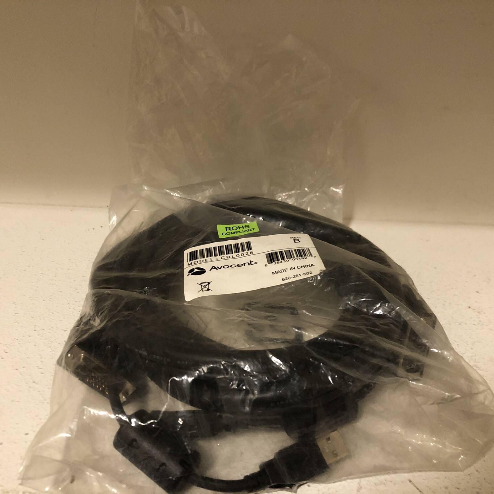 AVOCENT CBL0028 12ft. Cable for SwitchView KVM Switch