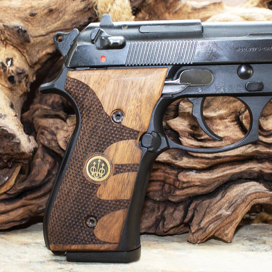 BERETTA 92F 92FS 96 98 M9 FULL SİZE Turkish WALNUT WOOD GRİP SET Pistol NEW NICE