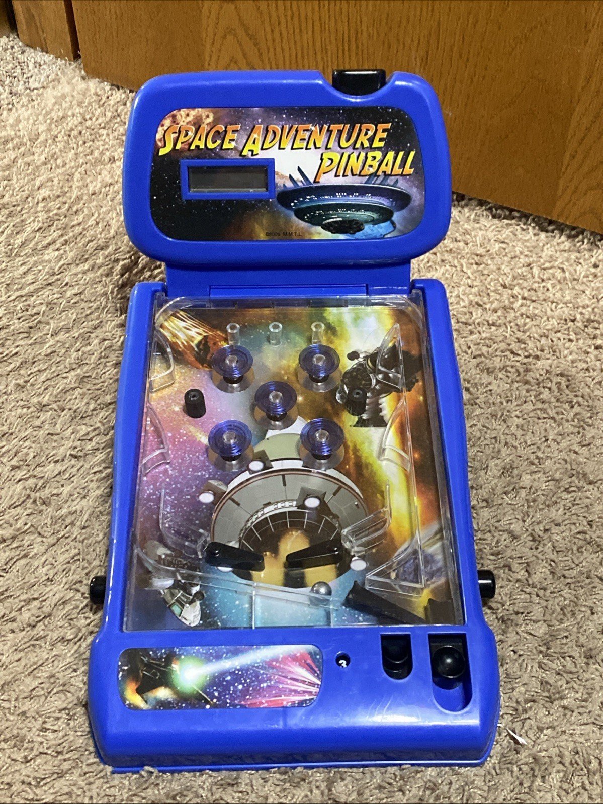2009 M.M.T.L Space Adventures Tabletop Pinball Game. UNTESTED FOR SOUND.