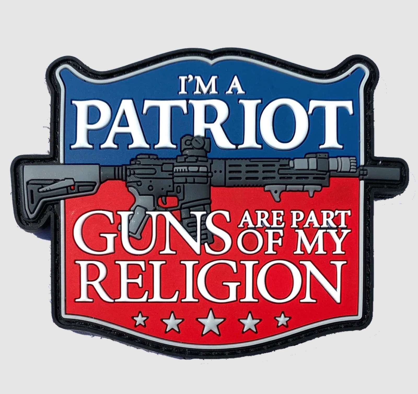Patriot Patch Co. - I'm a Patriot, Guns Are Part of my Religion - Patch