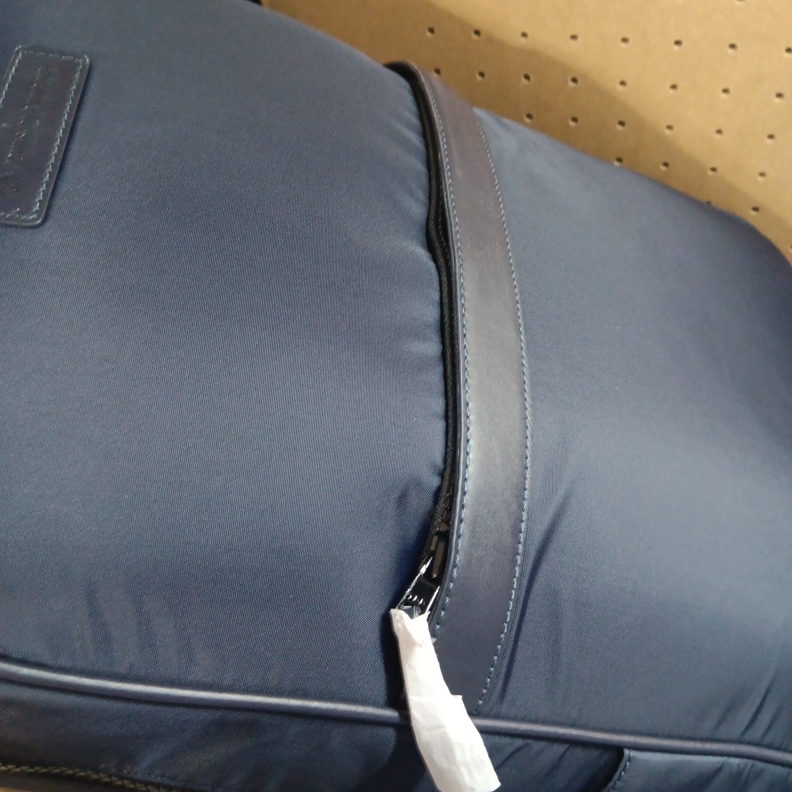 Johnston & Murphy Backpack Navy Blue Nylon Adjustable Straps Pockets New $245