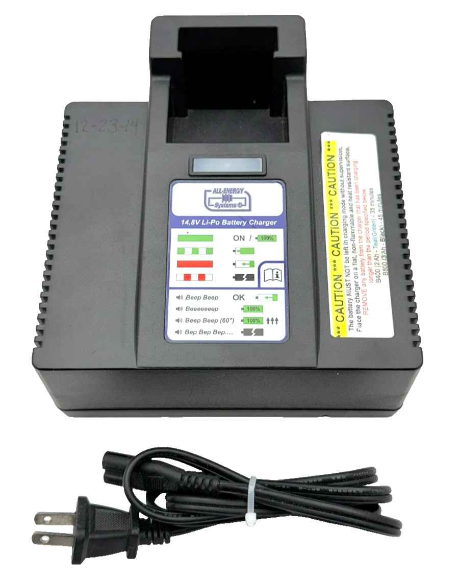 All-Energy Systems PMG0711 LI-PO Battery Charger for 14.8V B400-BAT & B800-BAT