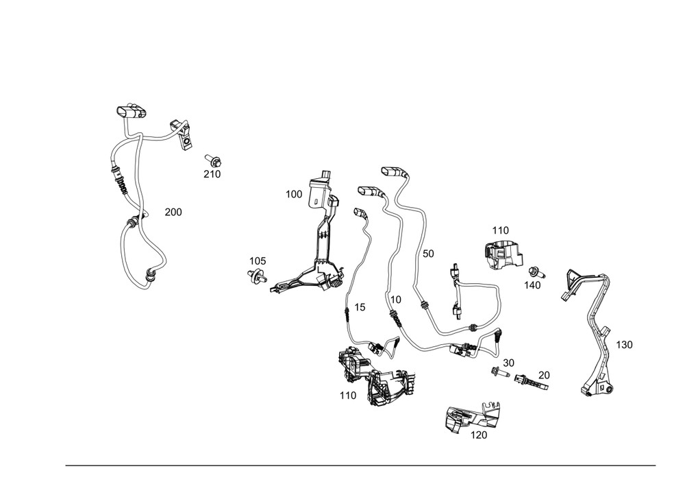 Genuine Mercedes-Benz Line Bracket 213-546-12-00-64
