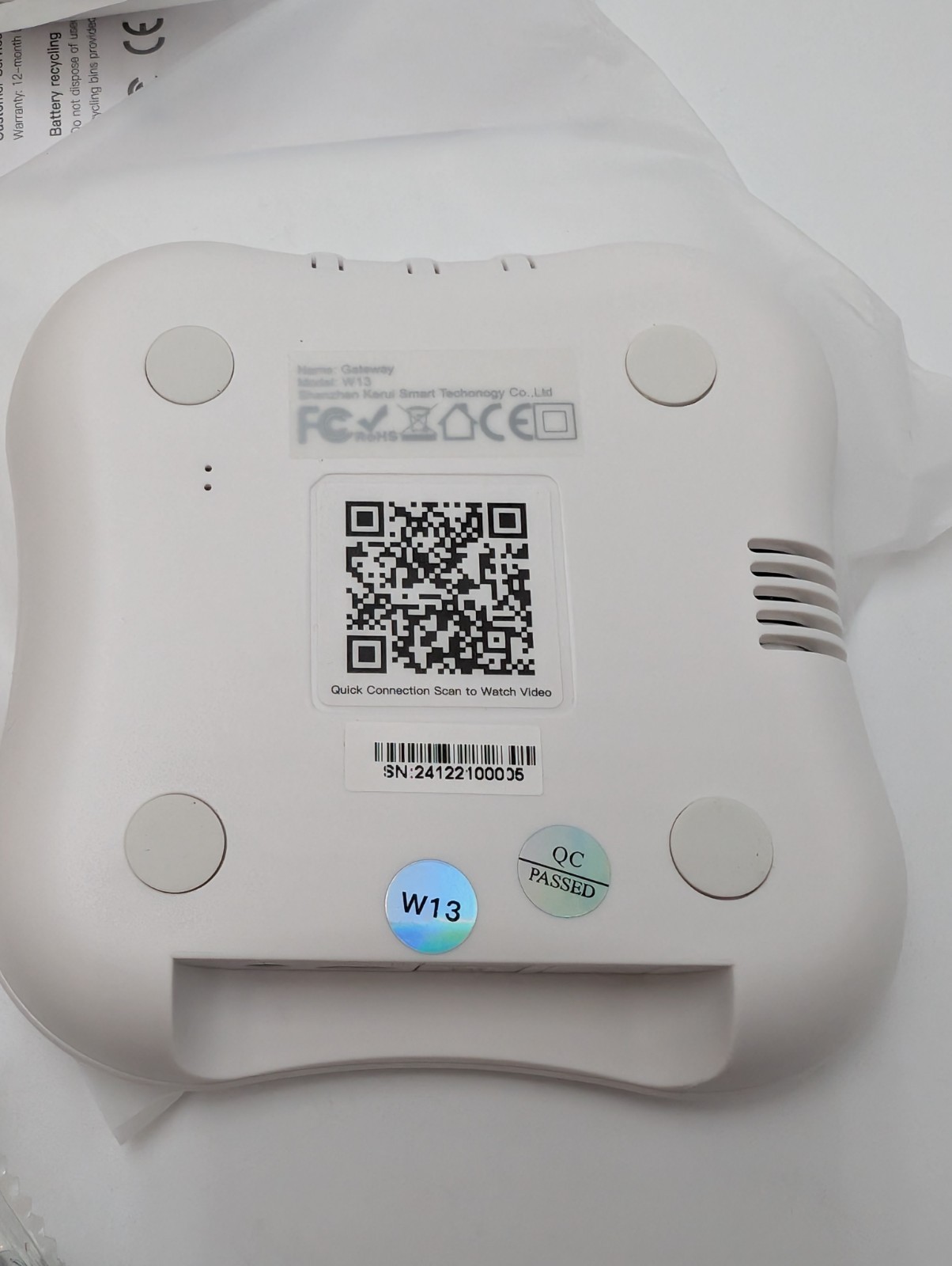 FANSITC WiFi Water Leak Detectors 5 Pack 120dB Sensor Wireless White Open Box