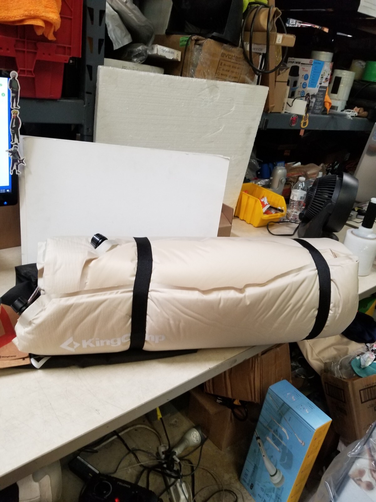 King Camp Inflatable Comfort Double Sleeping Pad Tan Color