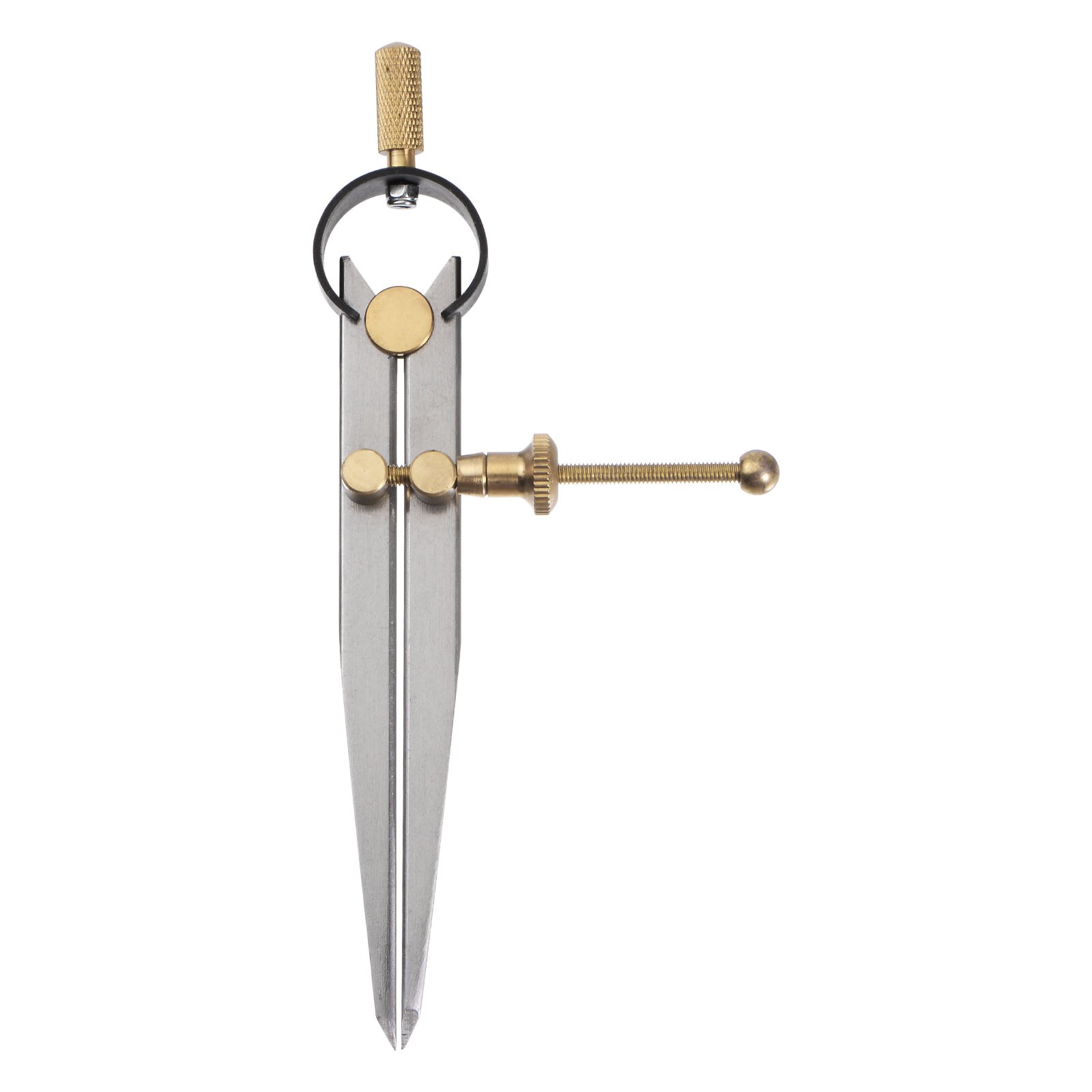 Spring Joint Caliper 5" 125mm Spring Divider with Brass Fulcrum Flat Leg