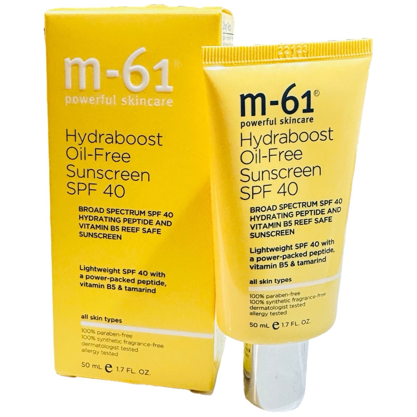 m-61 Hydraboost Oil-Free Sunscreen SPF 40 Light Weight Vita B5 All Skin  1.7 oz