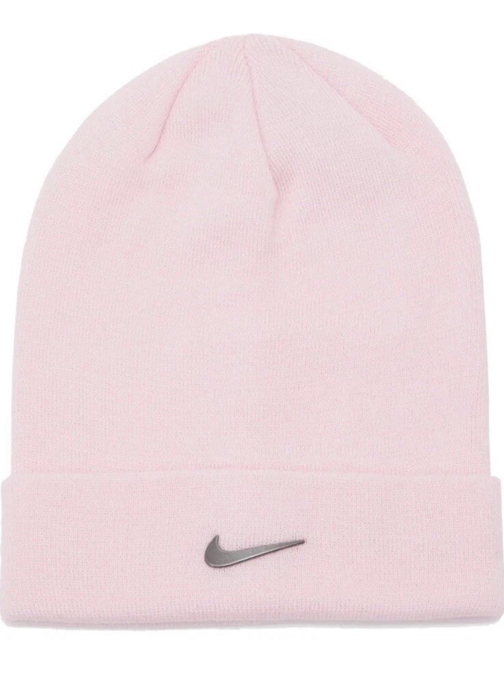 Nike Youth Unisex Metal Swoosh Logo Beanie Hat CW5871 663 Pink