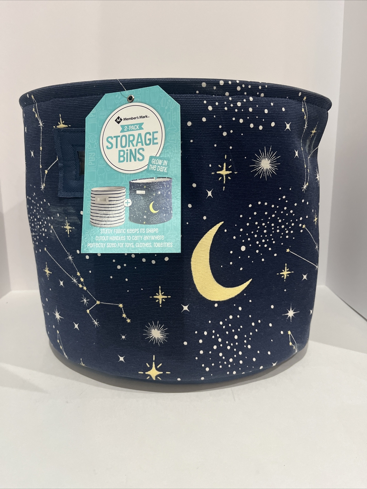Members Mark 2 Pack Storage Bins ( Glow In The Dark)