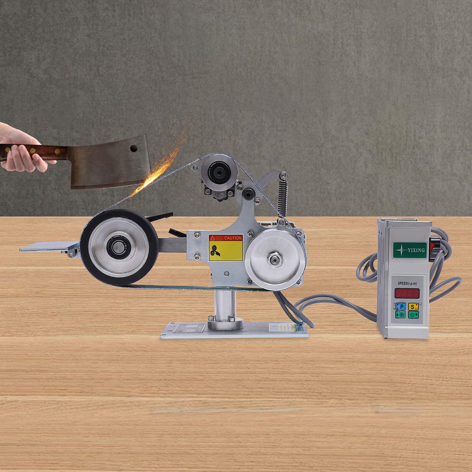 Abrasive Belt Machine Sander Polisher Sharpener Grinder w/Brushless Motor