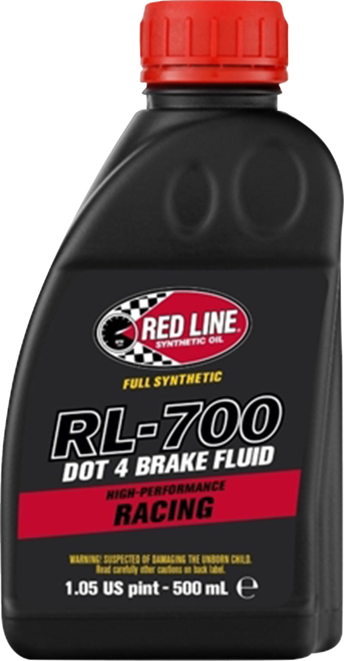 RED LINE SYNTHETIC OIL DOT 4 Racing Brake Fluid - 500 ml 90405