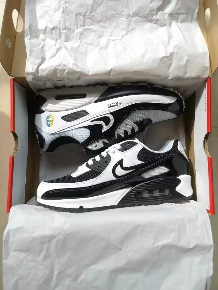 Nike Air Max 90 SE Lucha Libre Black White Men's comfort sneakers Free Shipping