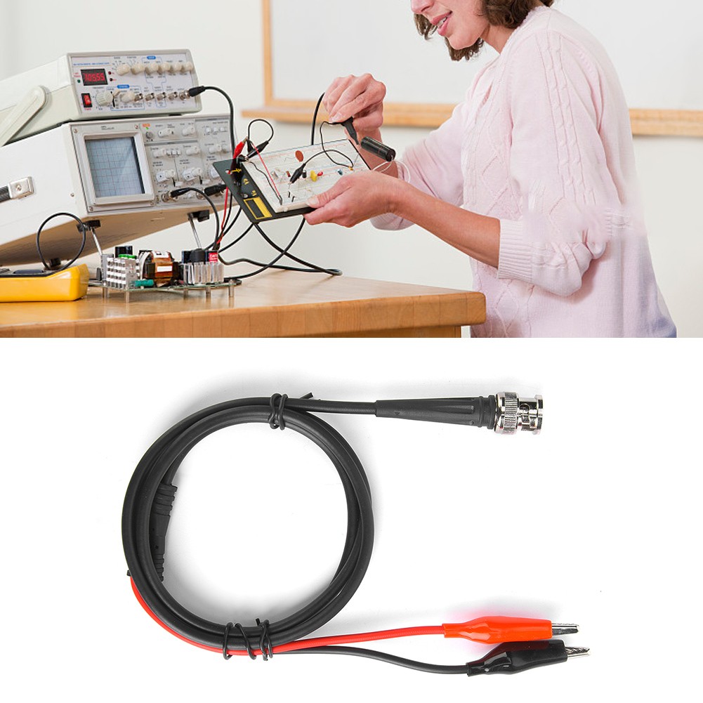 90cm 50Ω BNC Clip Coaxial Cable Function Generator Testing Line