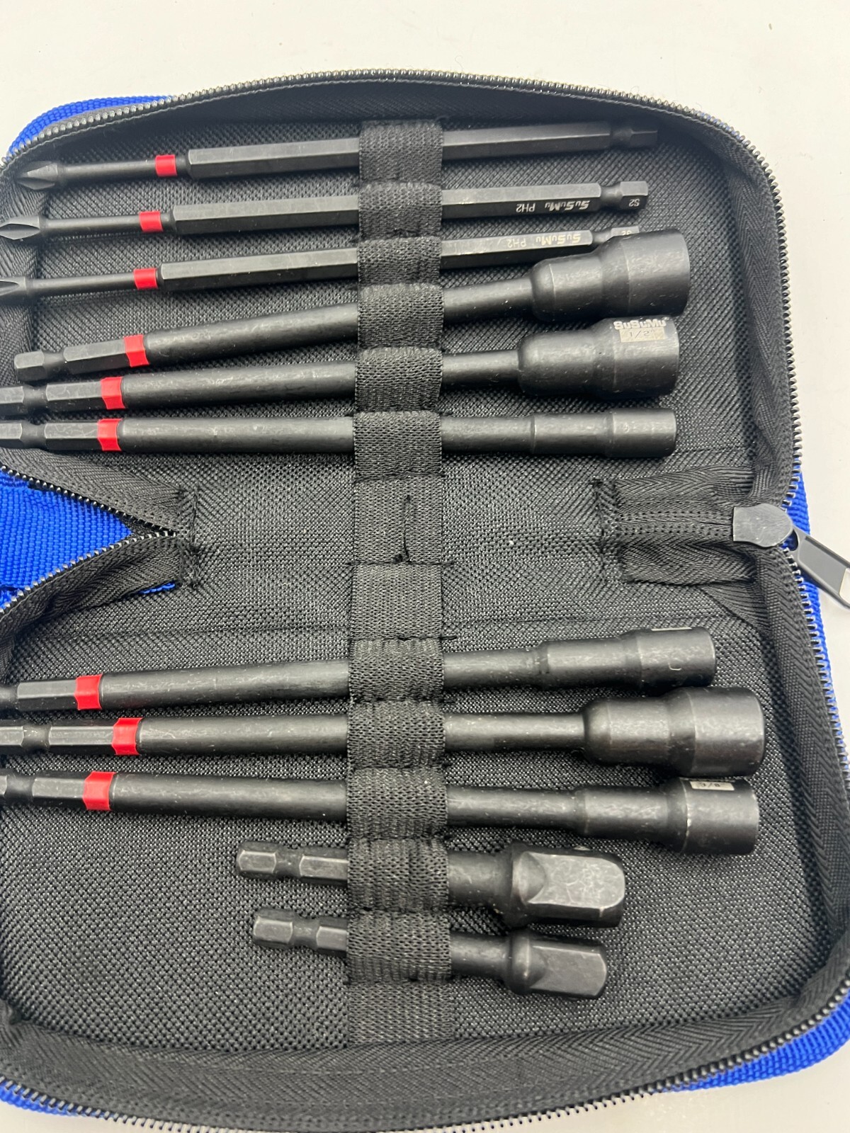 Susumu Tools 11-Piece Steel Magnetic Bit Different Size Carry Bag