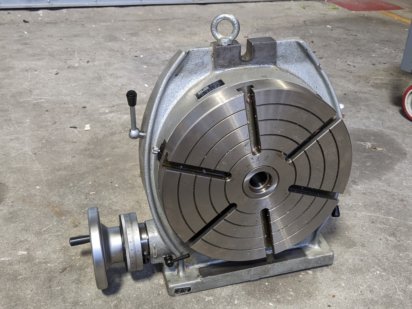 Phase II Rotary Table 12" Dia. 4MT Horizontal / Vertical 221-312 Parts / Re