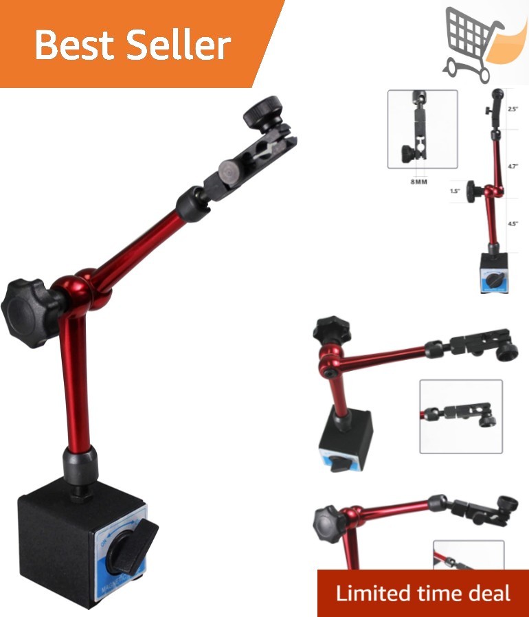 Digital Level  Indicator Holder Metal Magnetic Base 14 Inch Adjustable