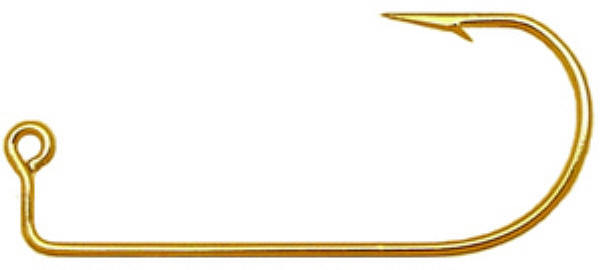 1000 - #10 Eagle Claw 575 Gold Jig Hooks for Jig Molds