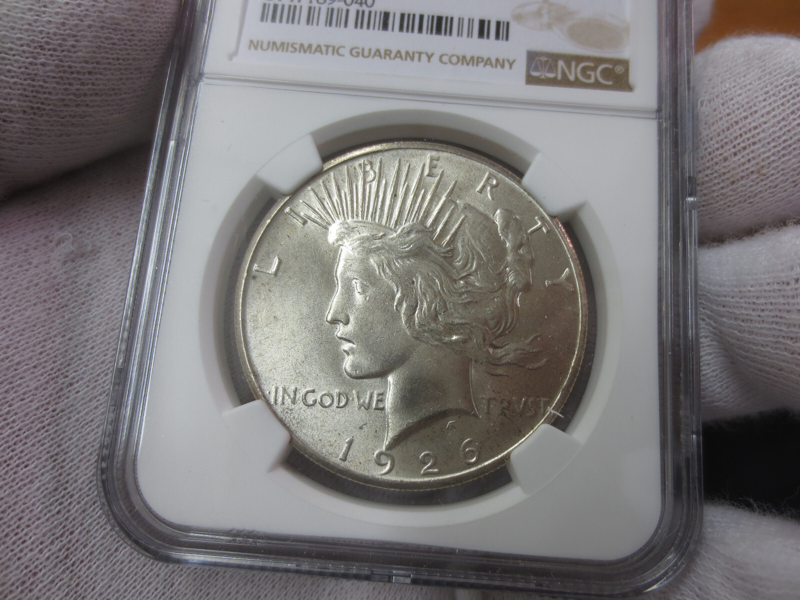 1926P Peace Dollar NGC MS63 (040) (Nice Coin)