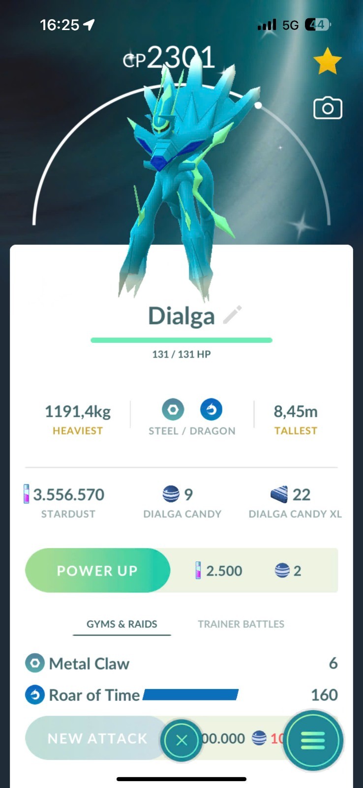 Pokémon Go✨Couple Shiny Dialga O ROT and Shiny Palkia O SR ✨ P.T.C - LvL60-69