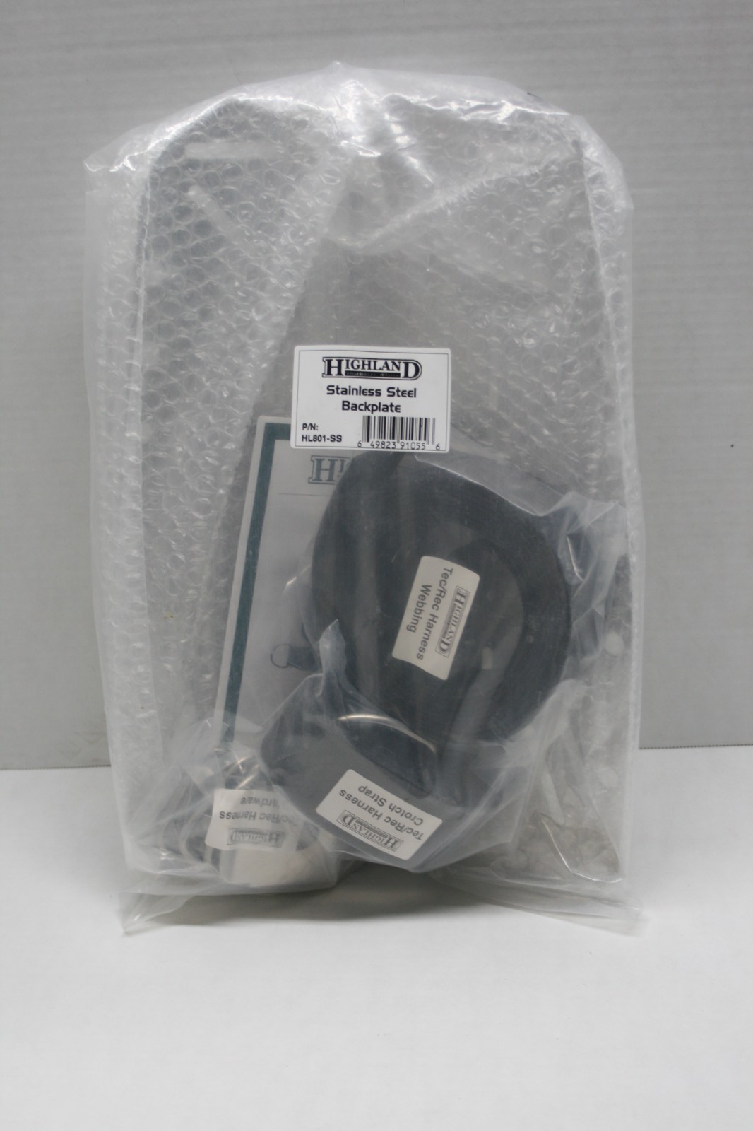 Highland Stainless Steel Backplate with Tec/Rec Harness
