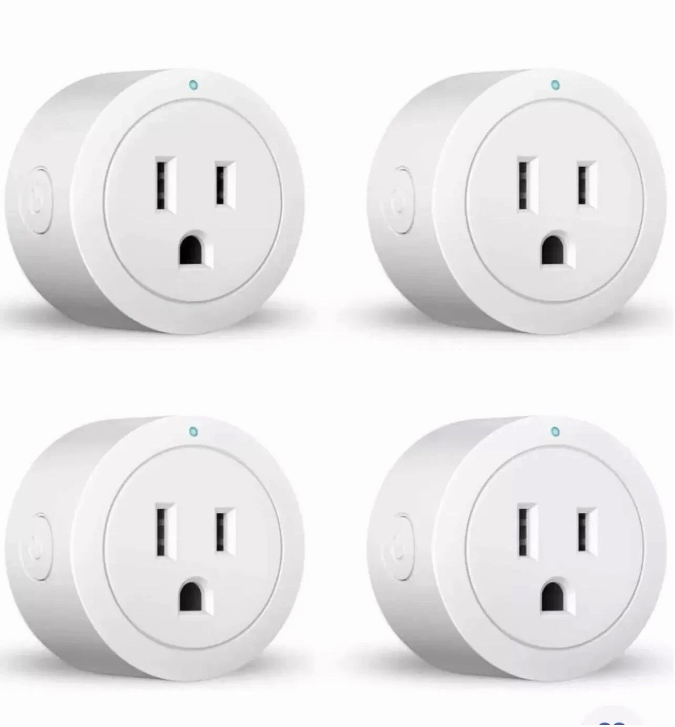 Smart Plug ESICOO - Alexa, Echo & Google Home - Only WiFi 2.4G (4-Pack)