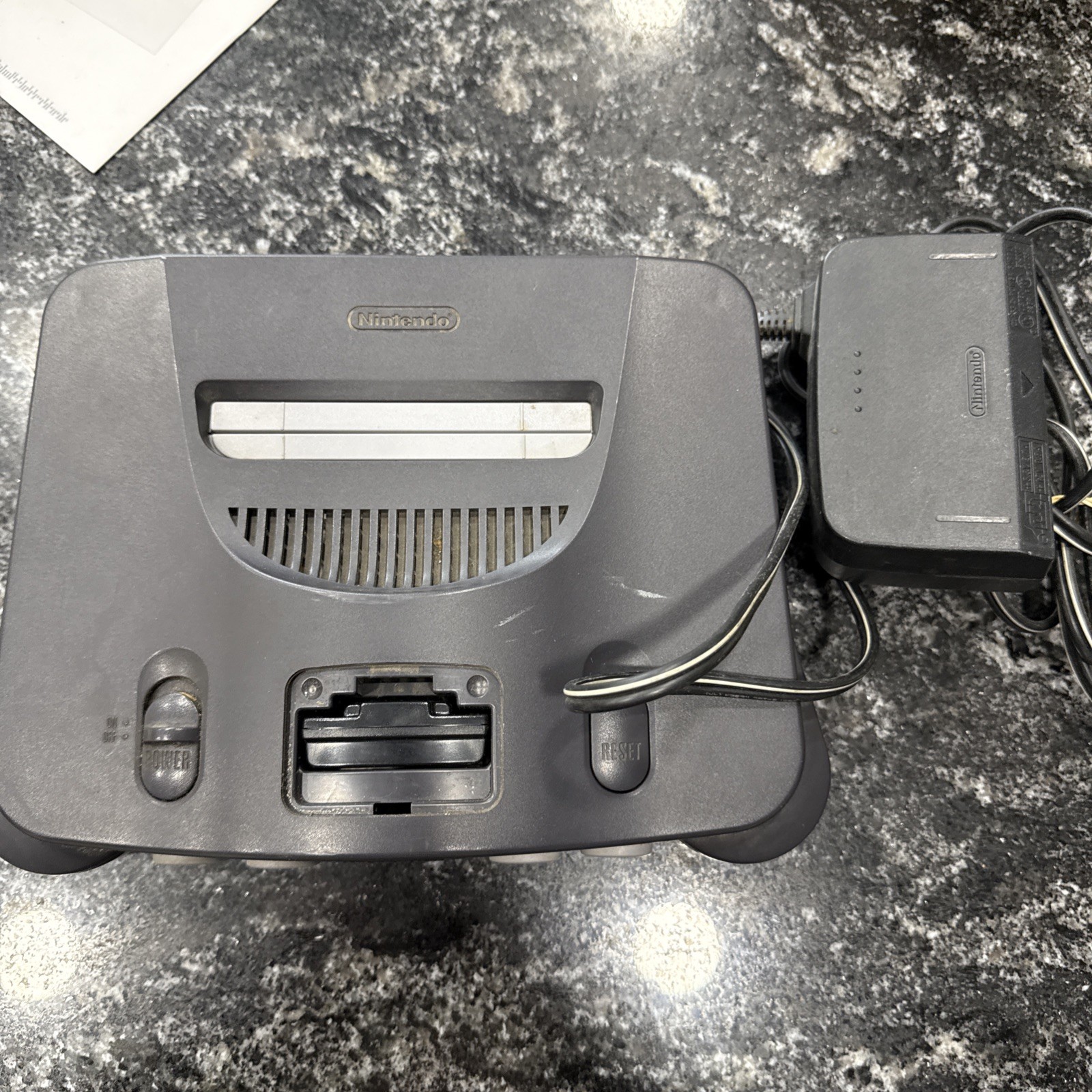 Nintendo 64 Console With Power Cord Tested