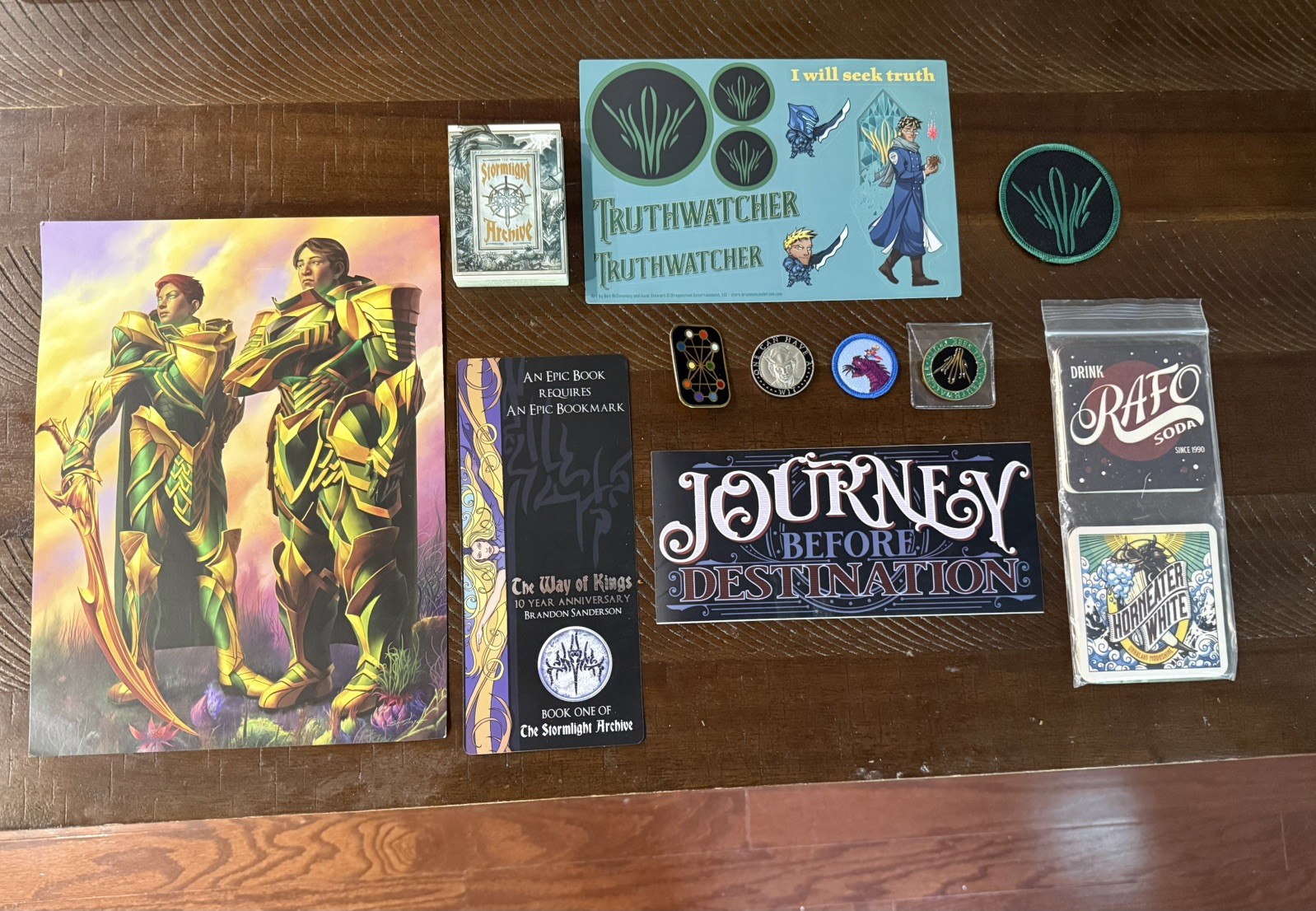 Stormlight Archive Collectibles - Pin, Coins, Patches, Playing Cards, And More