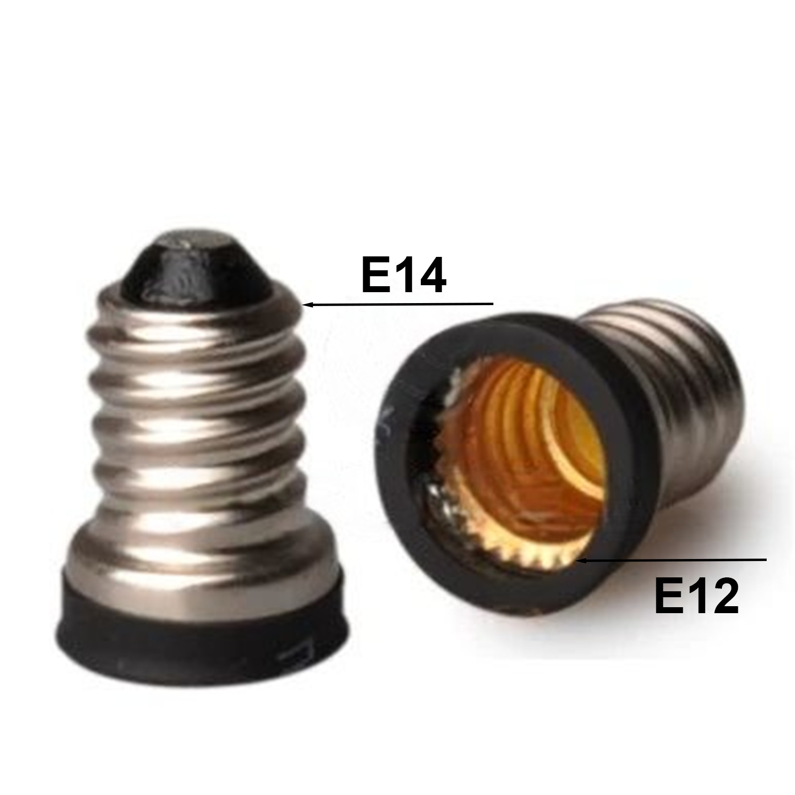 New E14 to E12 Candelabra Base Socket Light Bulb Lamp Adapter Holder Converter