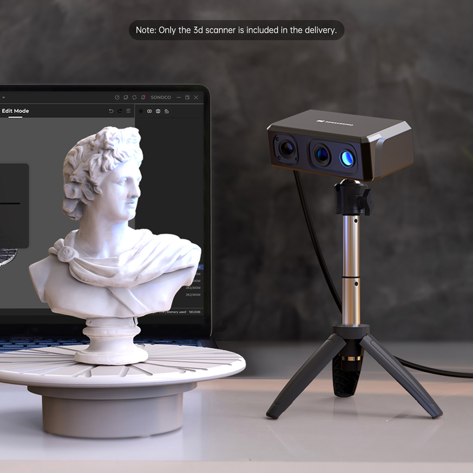 3DMakerpro Seal Lite 3D Scanner 0.02mm Accuracy 10FPS Speed for 3D Printer K0Y4