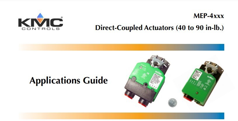 MEP-4254 KMC, 2-POS 24VAC DIRECT COUPLED ACTUATOR