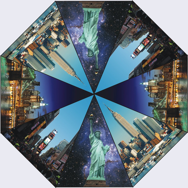 NY Sign Folding Umbrella, Compact umbrella, mini umbrella