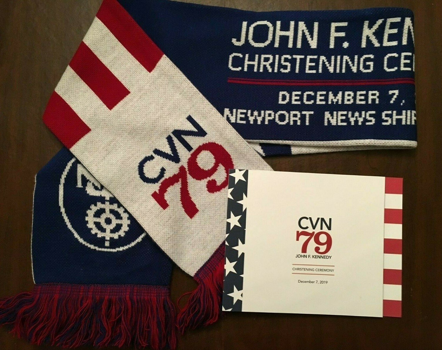USS JOHN F. KENNEDY (CVN 79) SCARF & CHRISTENING PROGRAM - 7 DECEMBER 2019